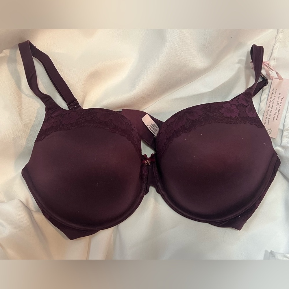 Victoria’s Secret Perfect Shape Bra 38DD Burgundy